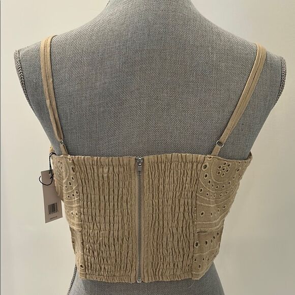 Jason Wu Tan Crop Embellished Camisole - Picture 5 of 10